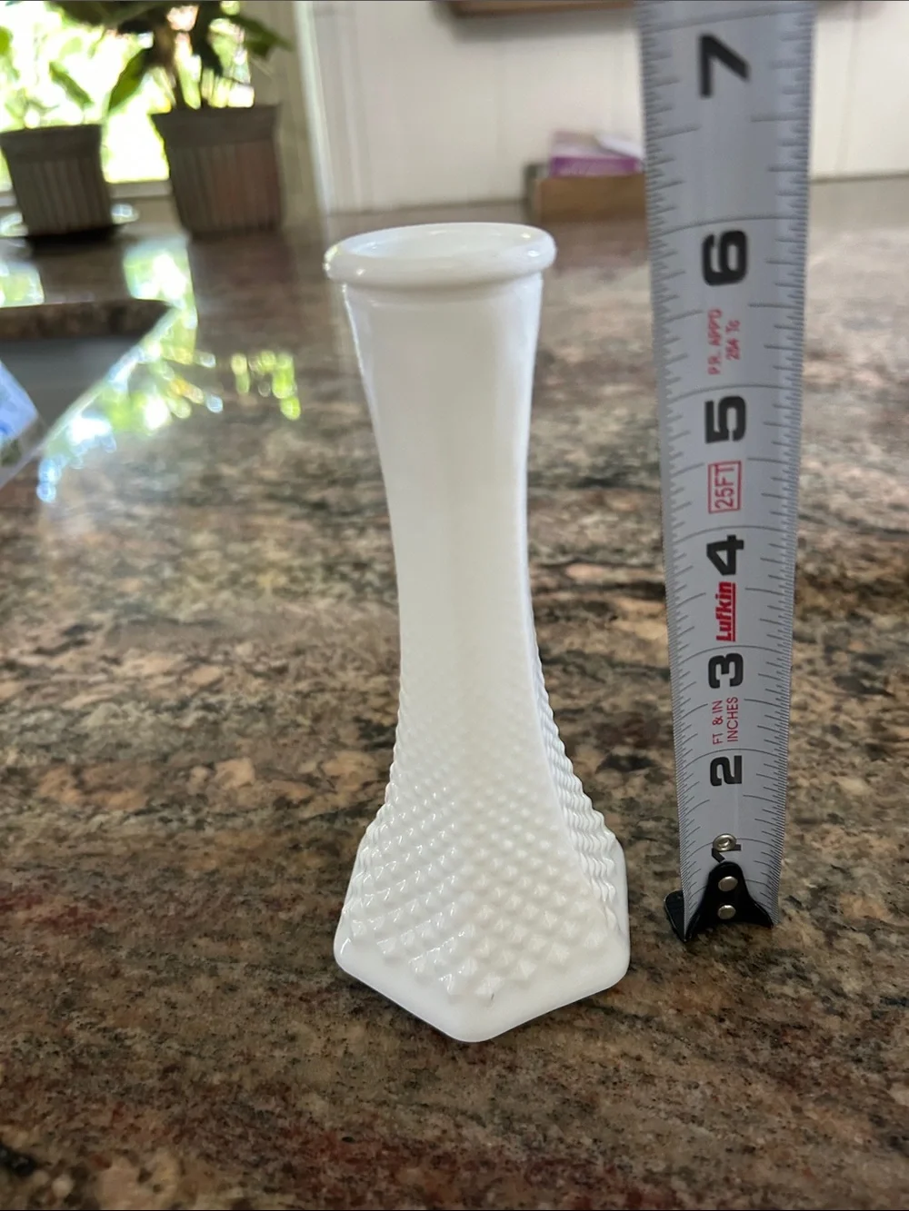 White Decorative Milk Glass Bud Vases - Set of 5
